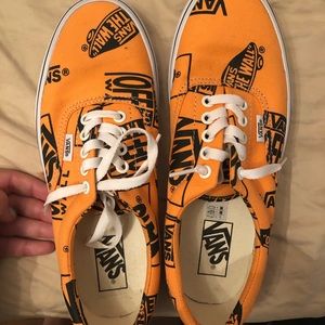 Orange designed vans